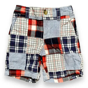 Janie & Jack | Madras Chambray Shorts (12-18 mos)